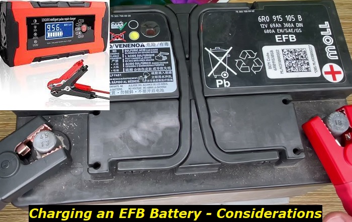 chargin an efb battery with the simple charger